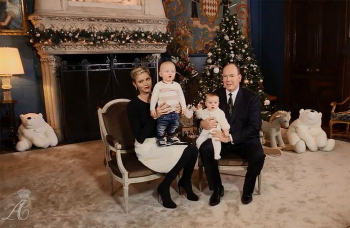 Los príncipes Alberto y Charlene de Mónaco han compartido un pedacito de su Navidad en Palacio
