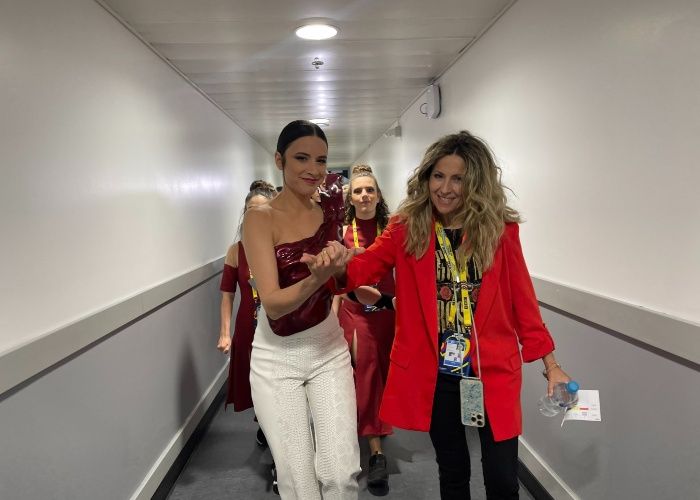 Blanca Paloma, a punto de salir al escenario 