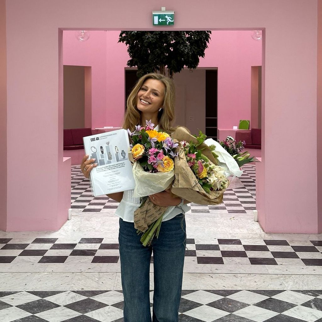 Benedikte Thoustrup en su graduación en la Copenhagen Business School