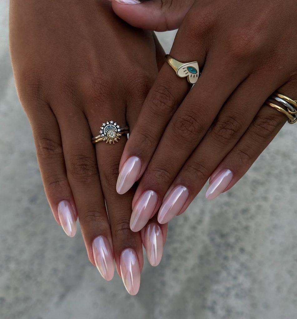 Uñas para novias manicuras de boda glazed nails