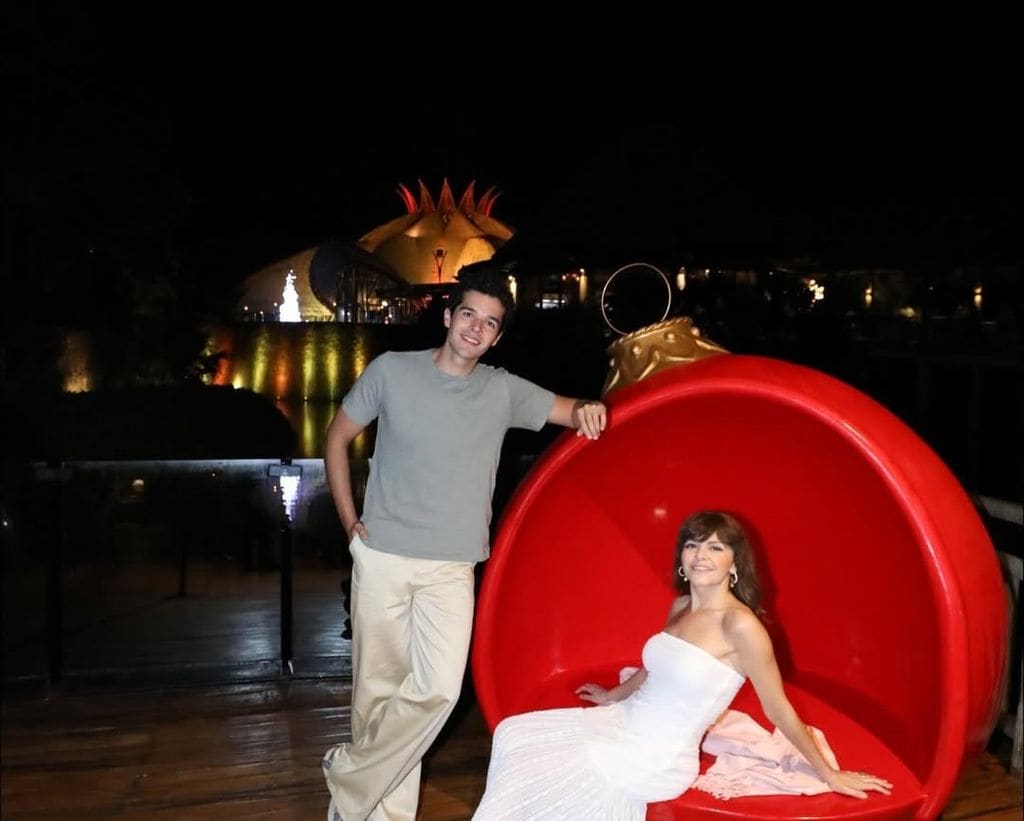 Itatí y sus hijos en Vidanta.