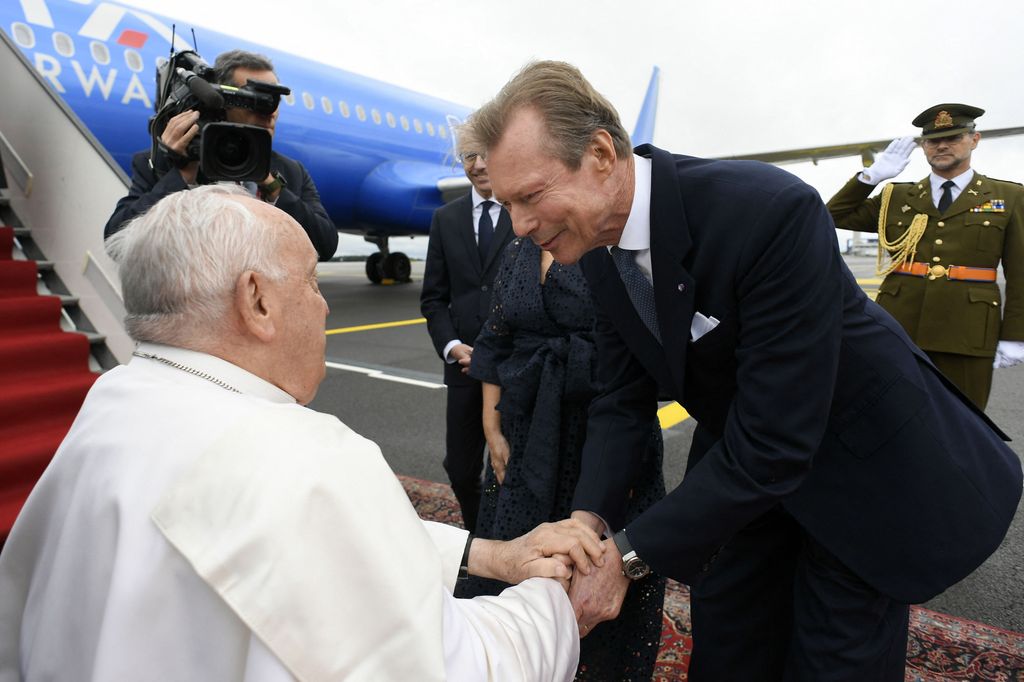 El Papa Francisco con el gran duque Enrique el 26 de septiembre de 2024