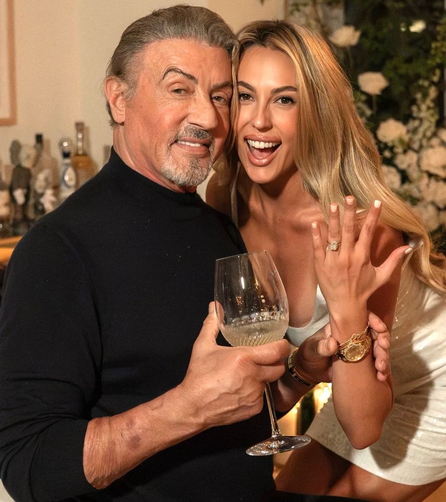 Sylvester Stallon junto a su hija Sophie tras su compromiso