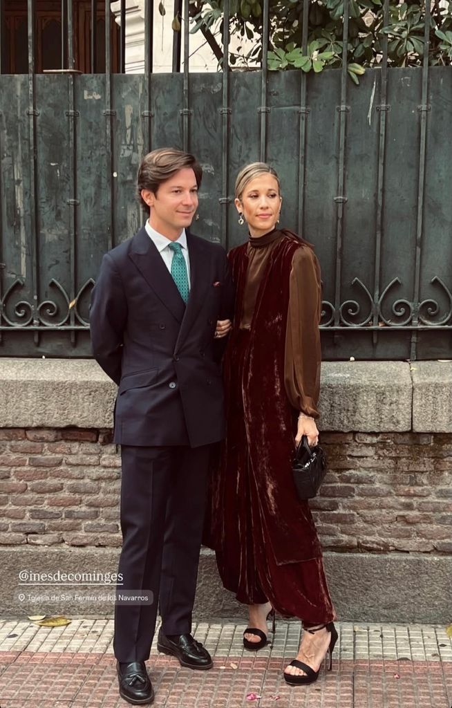 Inés de Cominges, en el bautizo de su sobrino en Madrid