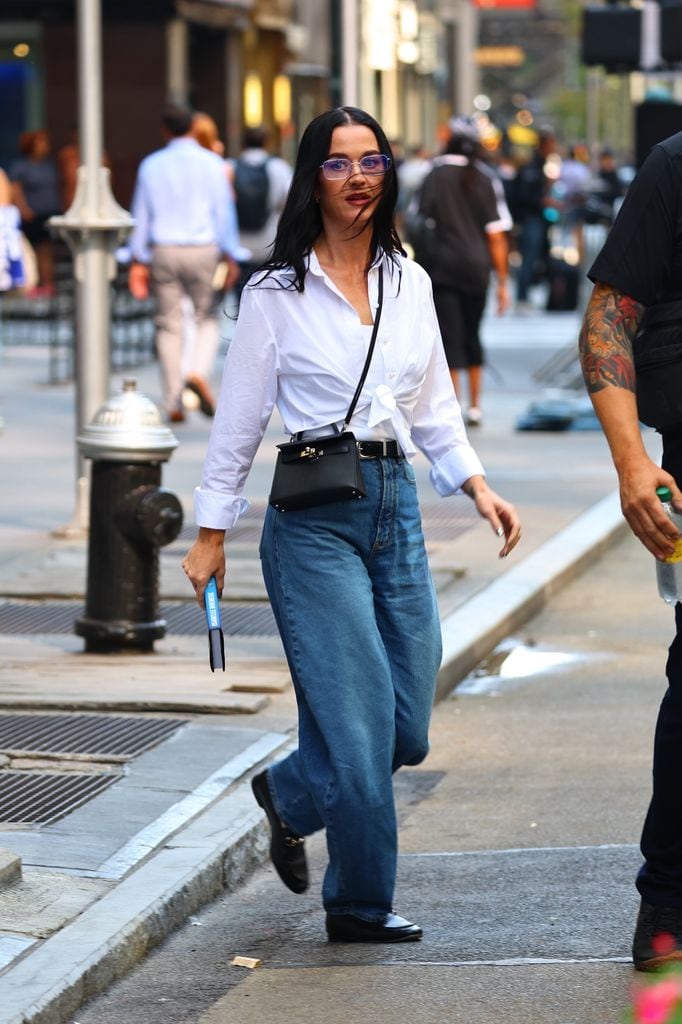 Katy Perry en Midtown en Nueva York.