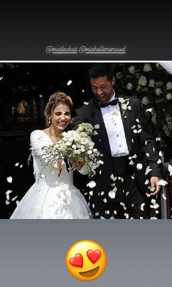 Michelle Renaud y Matías Novoa