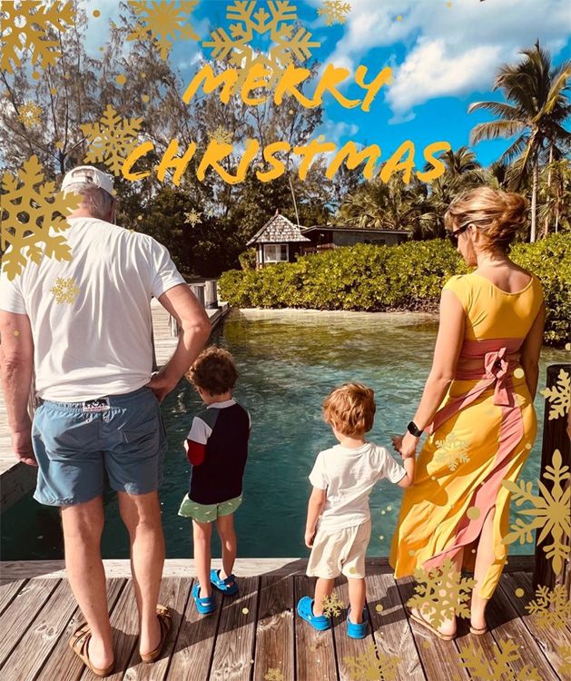 Richard y Alejandra Gere con sus hijos