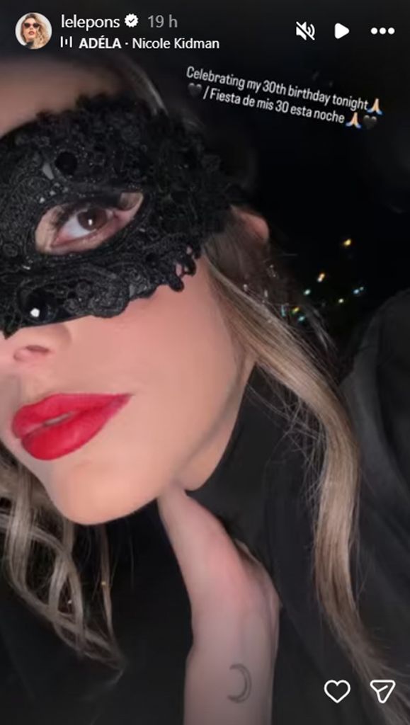 La fiesta de cumpleaños de Lele tuvo como temática una mascarada.