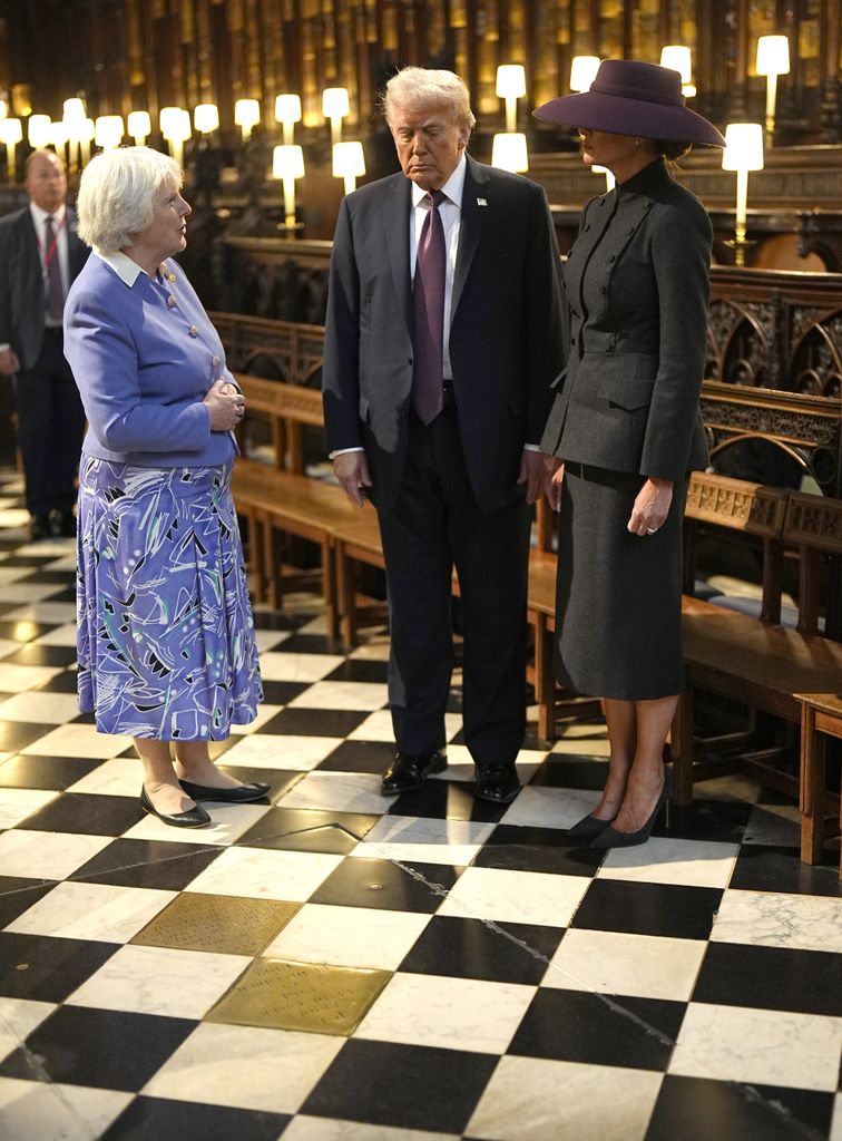 Charlotte Manley con el presidente de EEUU, Donald Trump y su mujer, la primera dama, Melania Trump