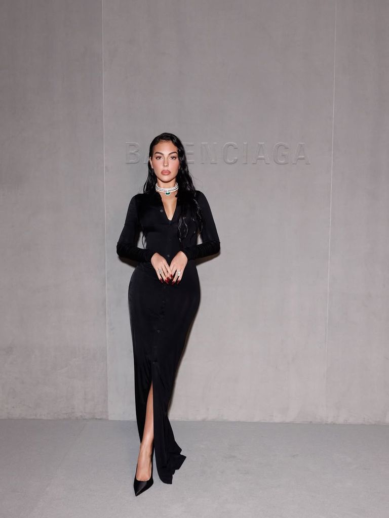 Georgina Rodríguez en el desfile de Balenciaga