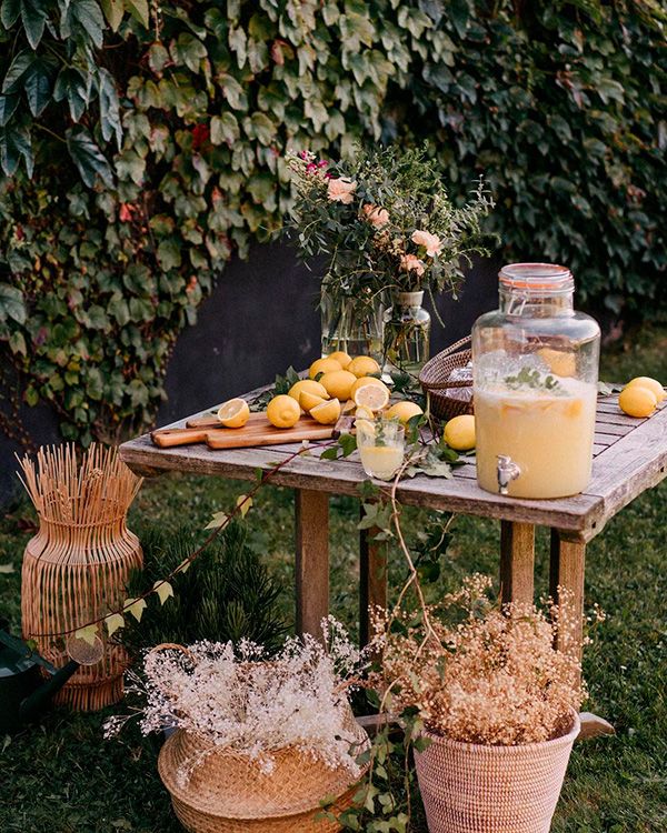 Rincón de limonada para bodas y eventos