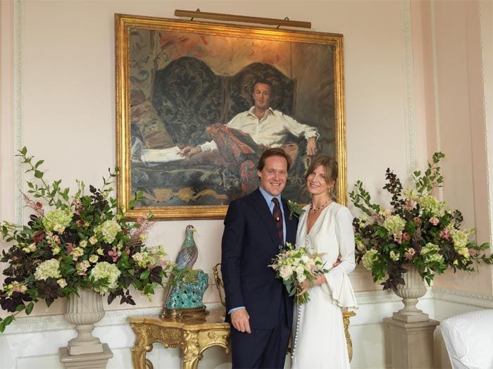 Charles Innes-Ker, duque de Roxburghe, y su mujer Annabel Green