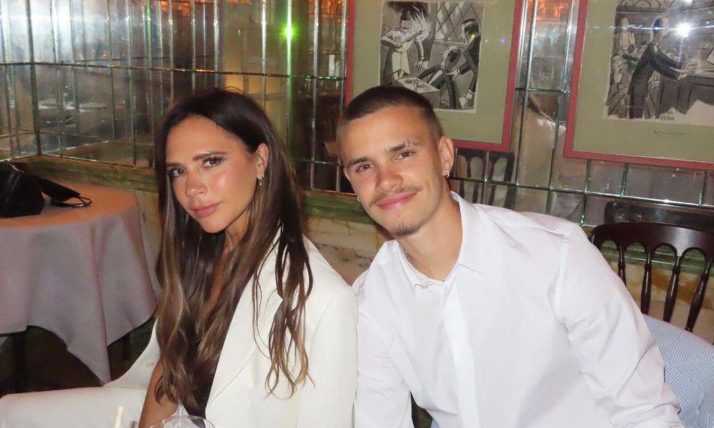victoria beckham con su hijo romeo