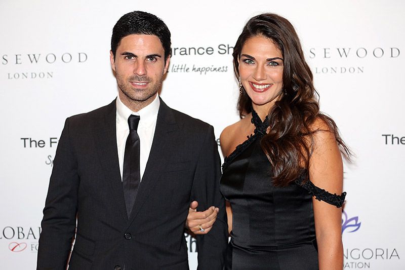 Lorena Bernal y Mikel Arteta