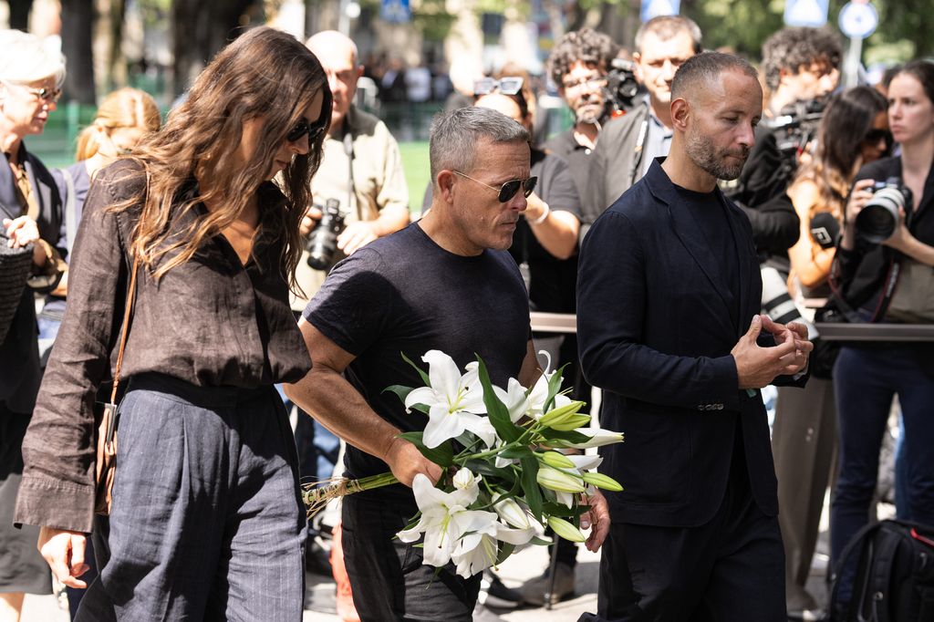 El fotógrafo Scott Schuman llega a la capilla ardiente de Giorgio Armani en Milán