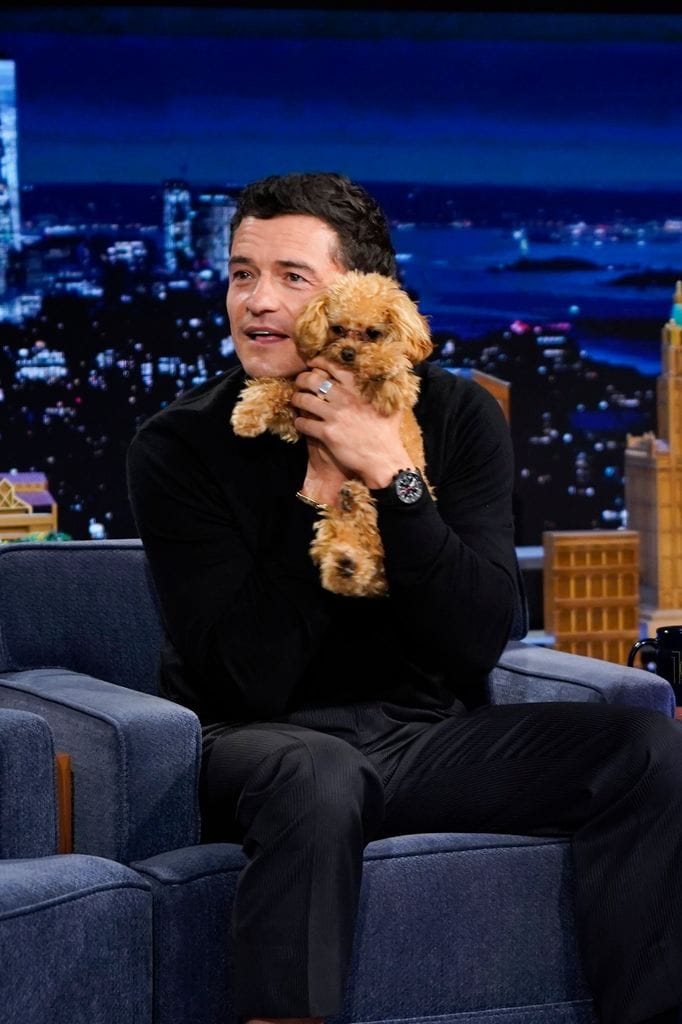 Orlando Bloom y Biggie Smalls en 'The Tonight Show Starring Jimmy Fallon'.