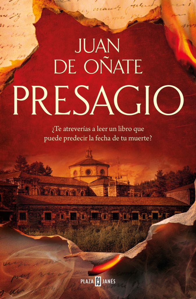 Portada de la novela Presagio, de Juan de Oñate