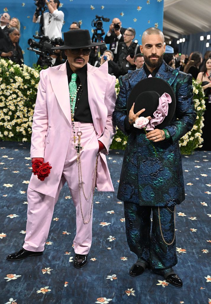 Willy Chavarría y Maluma en la Met Gala 2025 en Nueva York