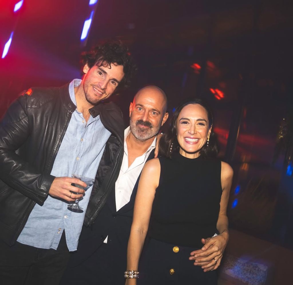 Tamara Falcó e Íñigo Onieva con el homenajeado