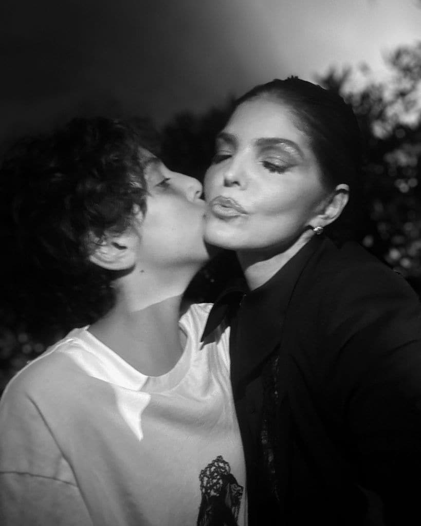 Ana Bárbara y su hijo Jerónimo