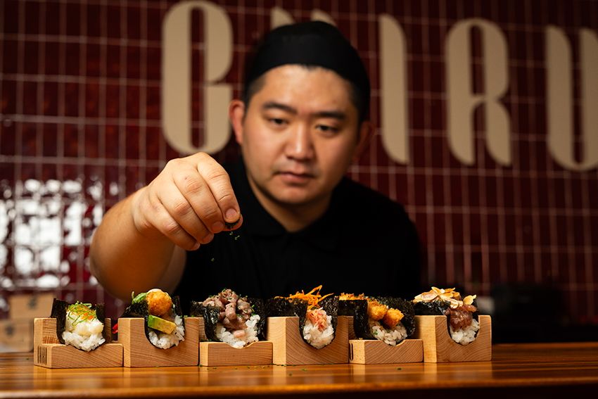 Chiru, mini hand roll en Chueca