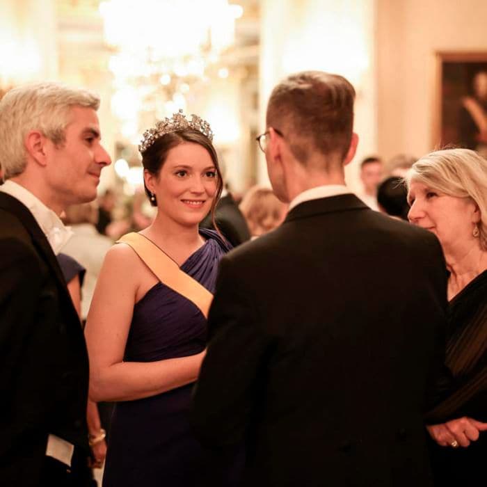 Alexandra de Luxemburgo y su marido