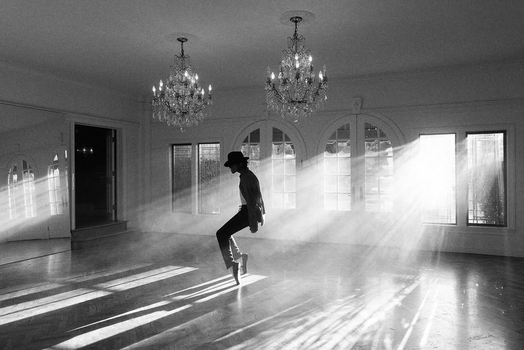 Jaafar Jackson, ensayando para su papel en 'Michael'