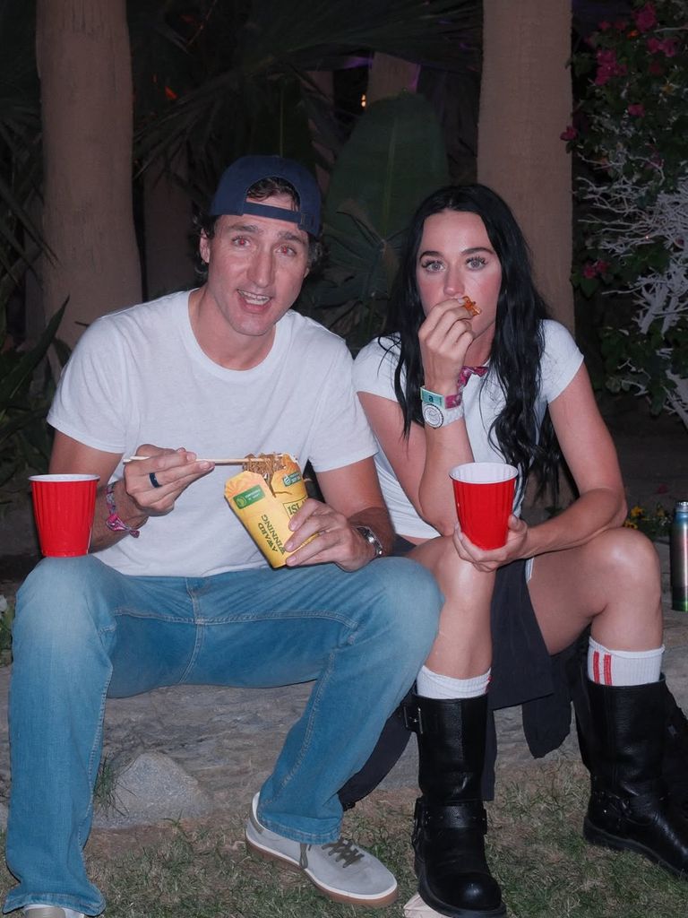 Justin Trudeau y Katy Perry en Coachella