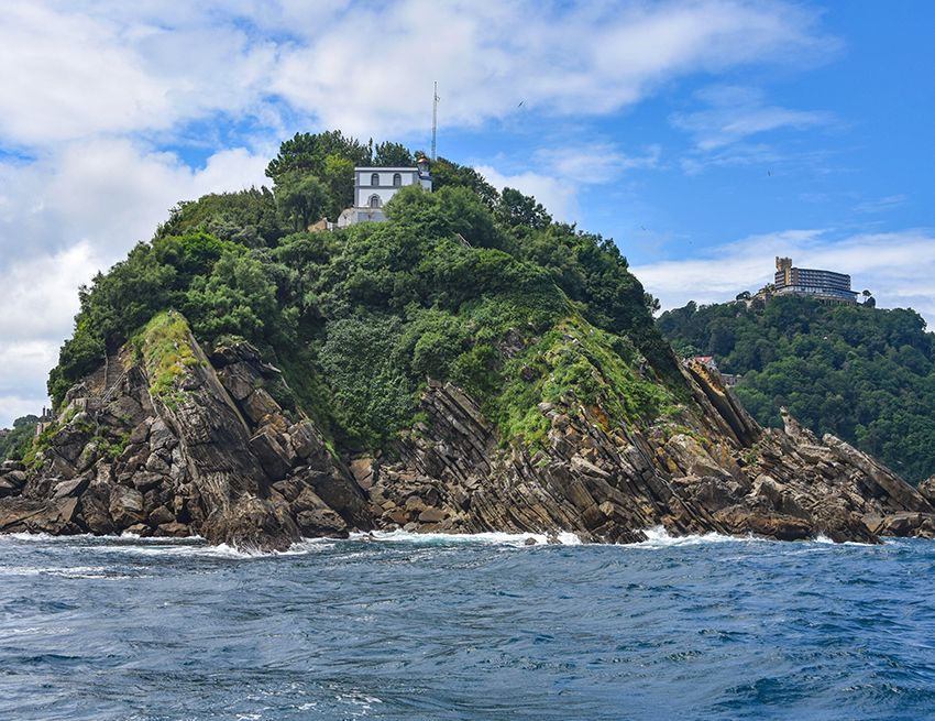 Isla de Santa Clara, bahía de La Concha, San Sebastián