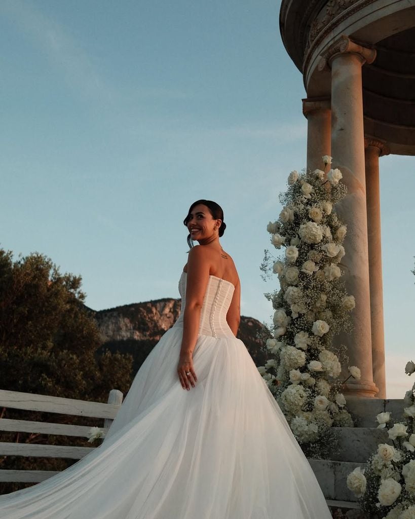Vestido de novia e Nicoleta Betancur