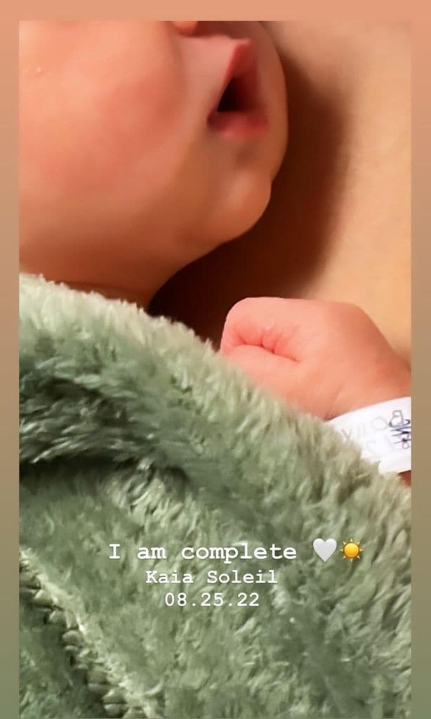 Kaia Soleil, hija de Nastassja Bolivar