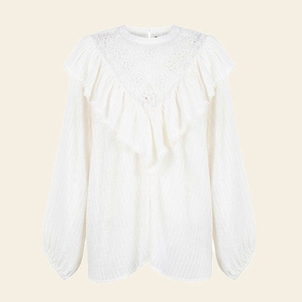 blusa volantes