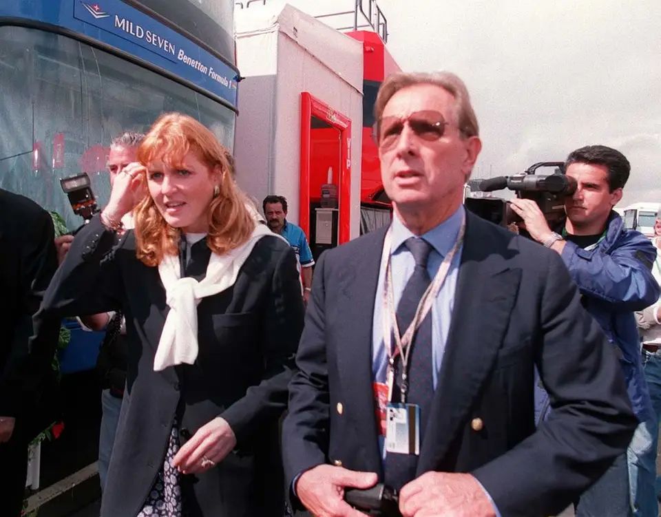 Sarah Ferguson y Paddy McNally fueron fotografiados durante su romance en la década de 1980.
