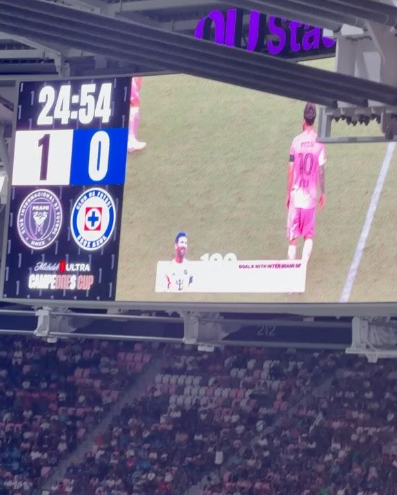 Leo Messi anotó su gol número 100 con el Inter Miami