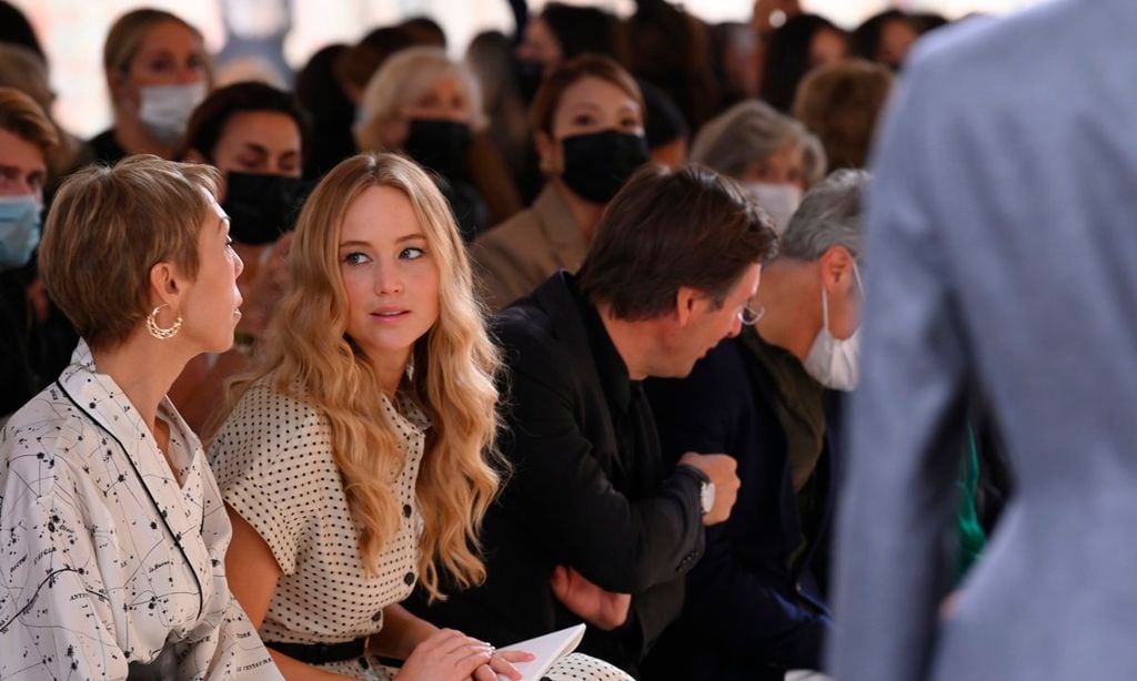 Christian Dior : Front Row - Paris Fashion Week - Haute Couture Fall/Winter 2021/2022