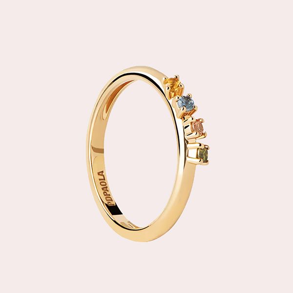 Anillo Rainbow Wing de Plata y Circonita