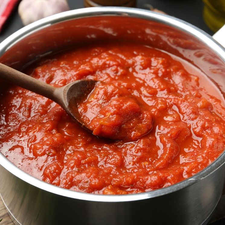 Salsa de tomate casera.