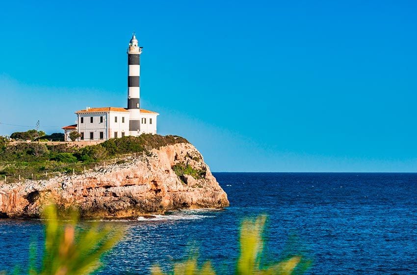 Faro de Portocolom, Mallorca.