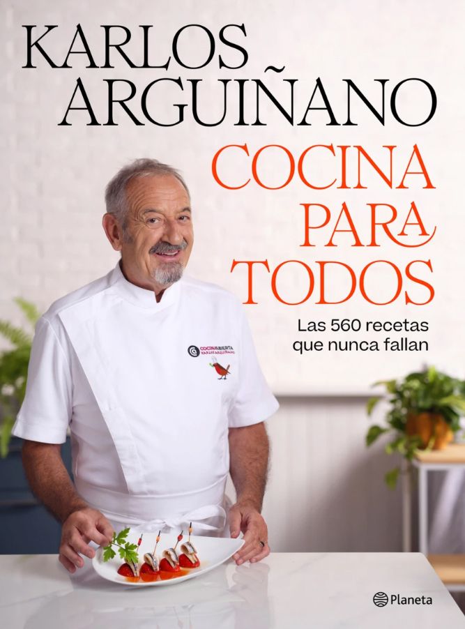 Portada del nuevo libro de Arguiñano, editado por Planeta.