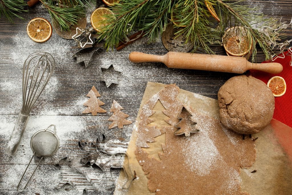 Para la masa usaremos una mezcla de tres harinas