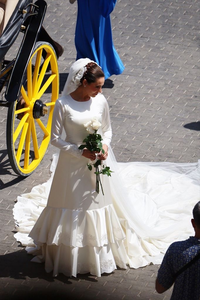 Carmen Raigón luce el mismo vestido de Rocío Jurado en su boda con Pedro Carrasco