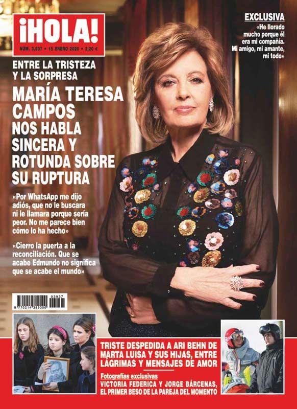 Exclusiva en ¡HOLA!, el contenido real del mensaje con el que Edmundo Arrocet rompió con María Teresa Campos