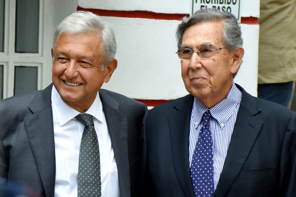 Andres Manuel Lopez Obrador se despidió de Cuauhtémoc Cardenas