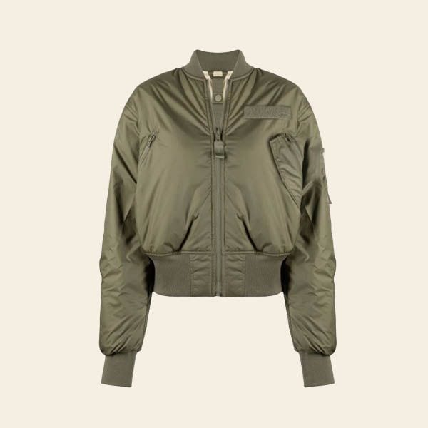 chaqueta bomber verde militar
