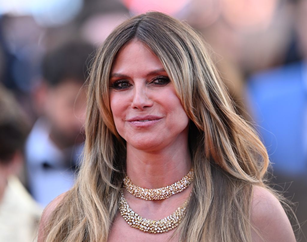 Heidi Klum posando en Cannes