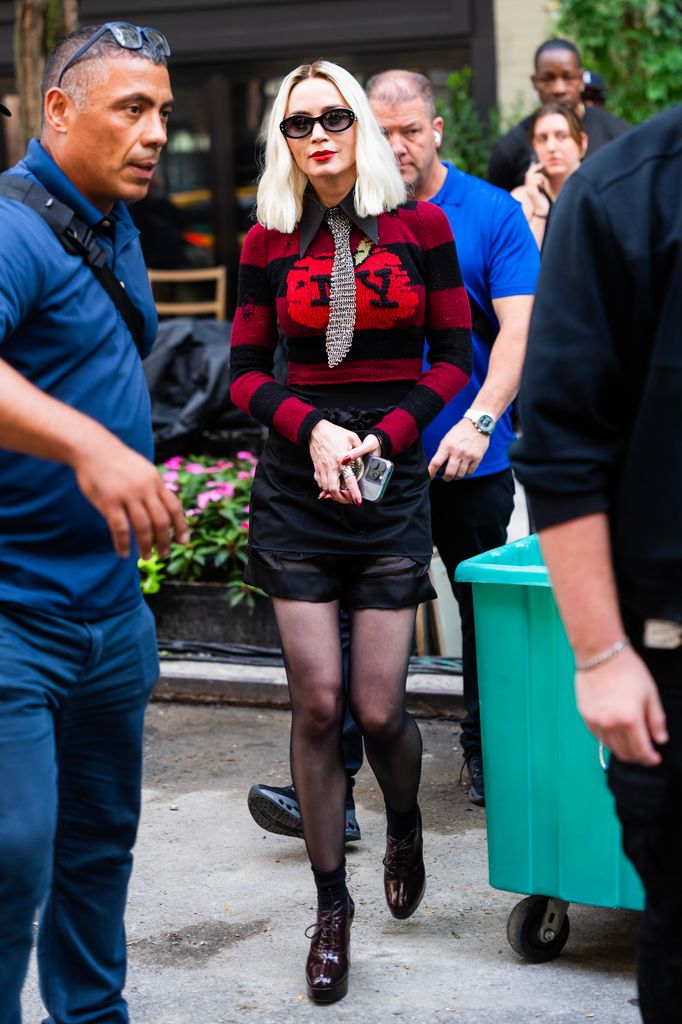 Emily Blunt en el Upper East Side en Manhattan.