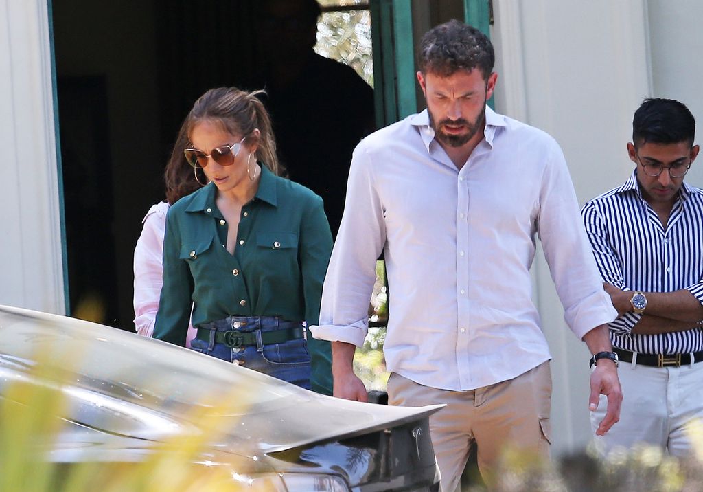 Singer and actress Jennifer Lopez and actor Ben Affleck in Los Angeles