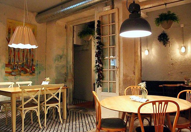 Coqueto y acogedor comedor de 'Valentín', en La Coruña. 