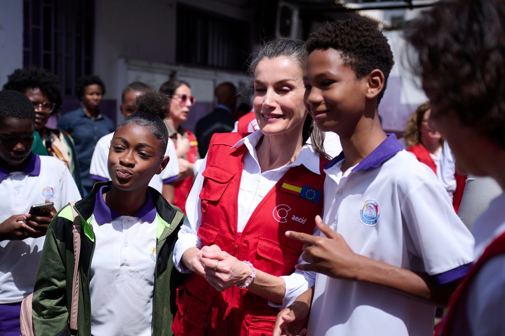 La reina Letizia en Cabo Verde en marzo de 2025