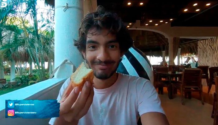 Alejandro Reyes con su primer desayuno tras la expulsión